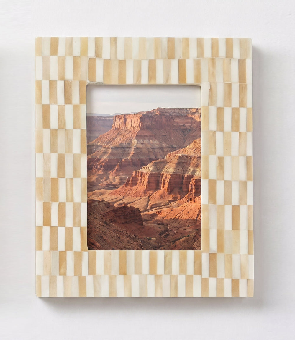 Mosaic Bone Picture Frame