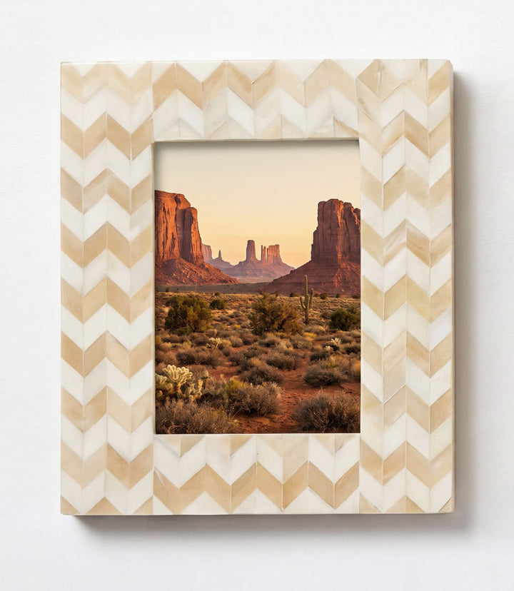 Mosaic Bone Picture Frame