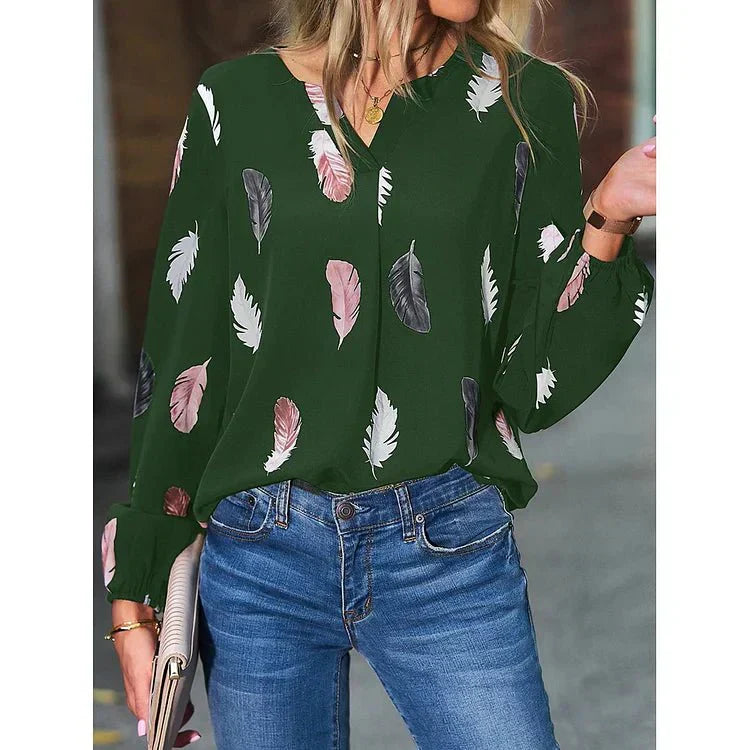 Gracey | Feather Print Tee