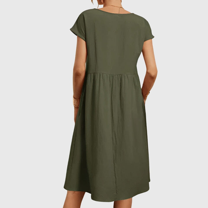Betty | Casual Mini Dress with Short Sleeves and Pockets