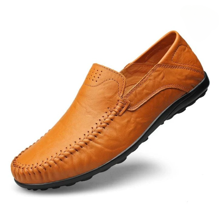 Brenda | Loafers with Stitching Detail and Perforated Upper