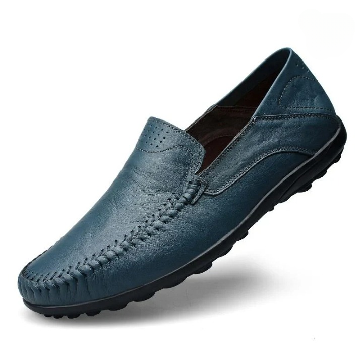 Brenda | Loafers with Stitching Detail and Perforated Upper