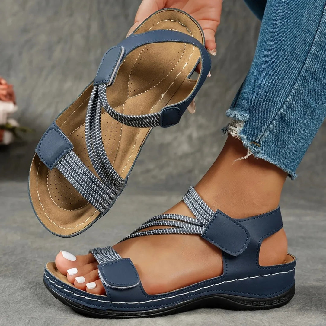 Brittany | Strappy Sandals with Cushioned Sole and Open Toe
