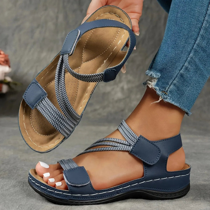 Brittany | Strappy Sandals with Cushioned Sole and Open Toe