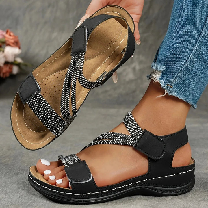 Brittany | Strappy Sandals with Cushioned Sole and Open Toe