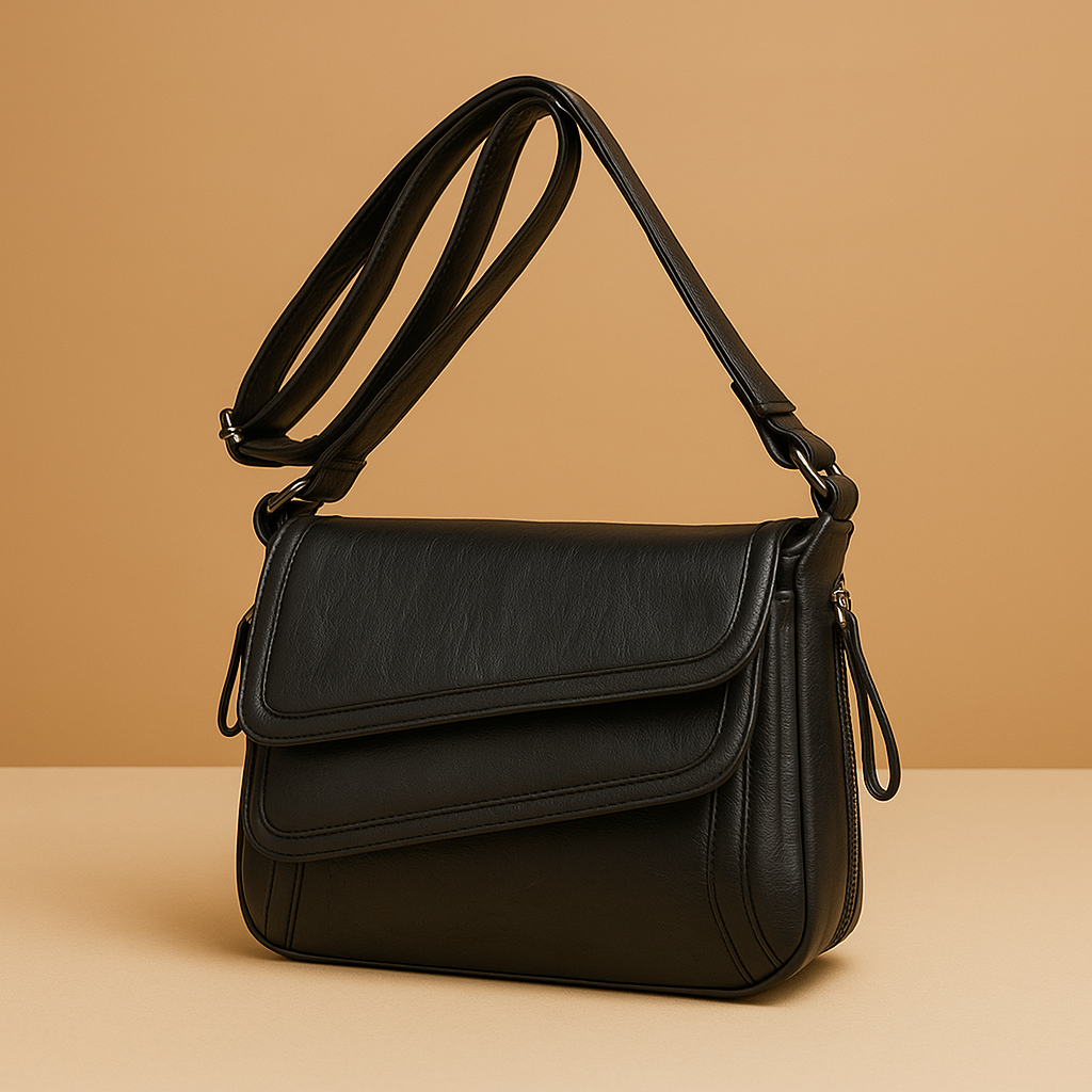 Carol | Crossbody Bag with Foldover Flap and Adjustable Strap