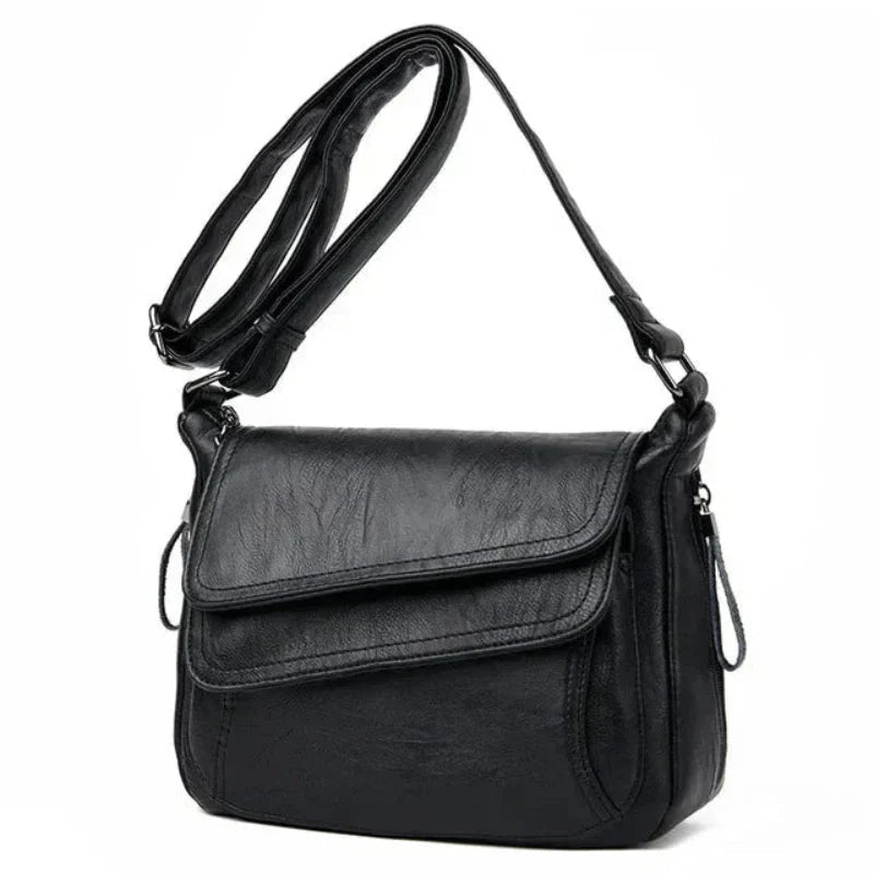 Carol | Crossbody Bag with Foldover Flap and Adjustable Strap