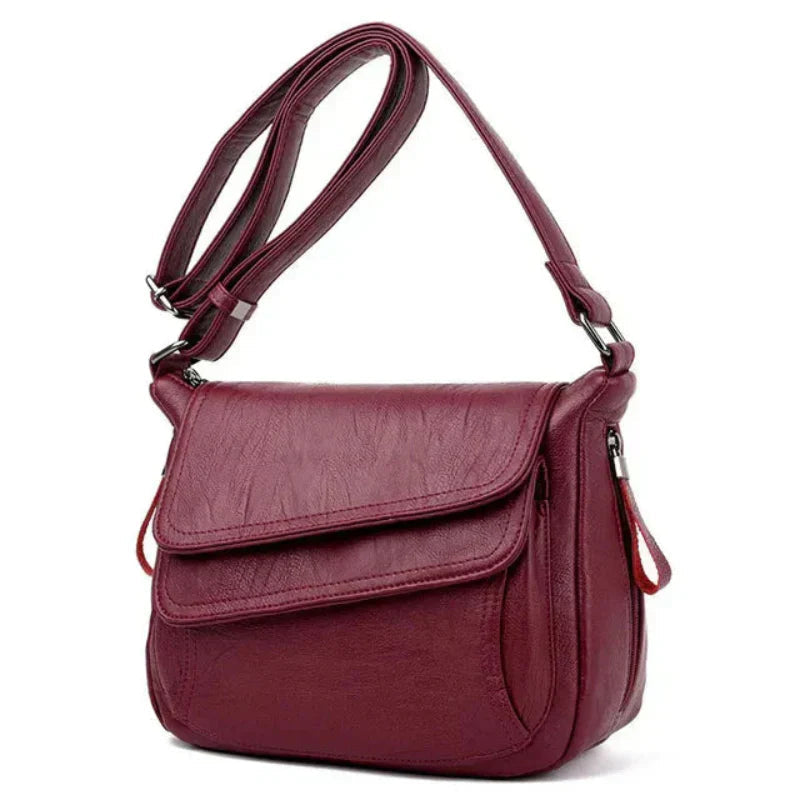Carol | Crossbody Bag with Foldover Flap and Adjustable Strap