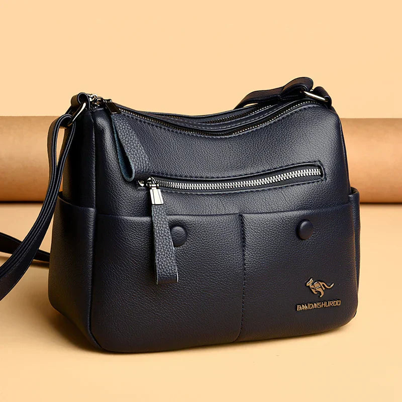 Carol | Crossbody Bag with Zipper Pockets and Adjustable Strap