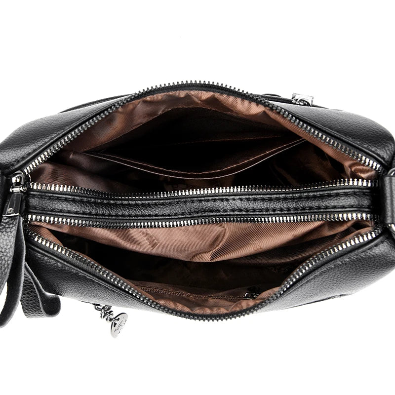 Carol | Crossbody Bag with Zipper Pockets and Adjustable Strap