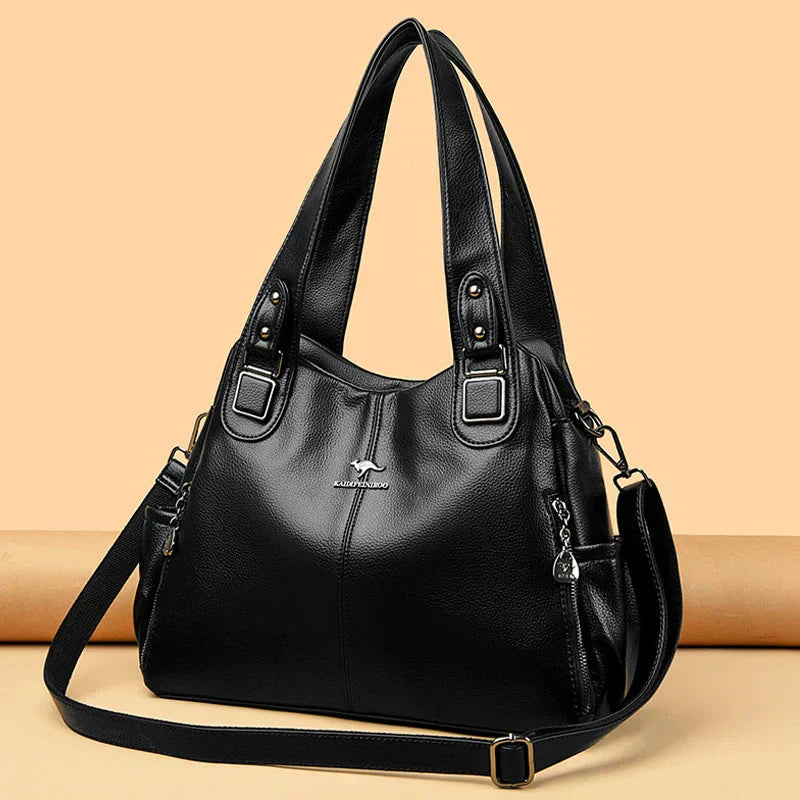 Carol | Shoulder Bag with Top Handles and Detachable Strap