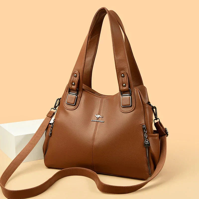 Carol | Shoulder Bag with Top Handles and Detachable Strap