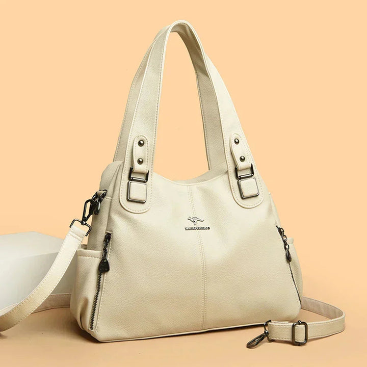 Carol | Shoulder Bag with Top Handles and Detachable Strap