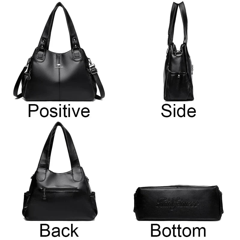 Carol | Shoulder Bag with Top Handles and Detachable Strap