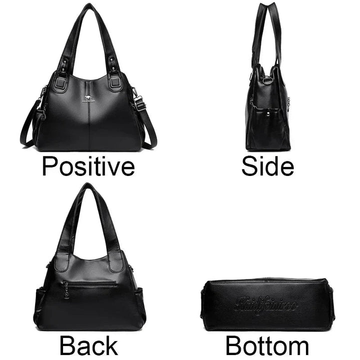 Carol | Shoulder Bag with Top Handles and Detachable Strap