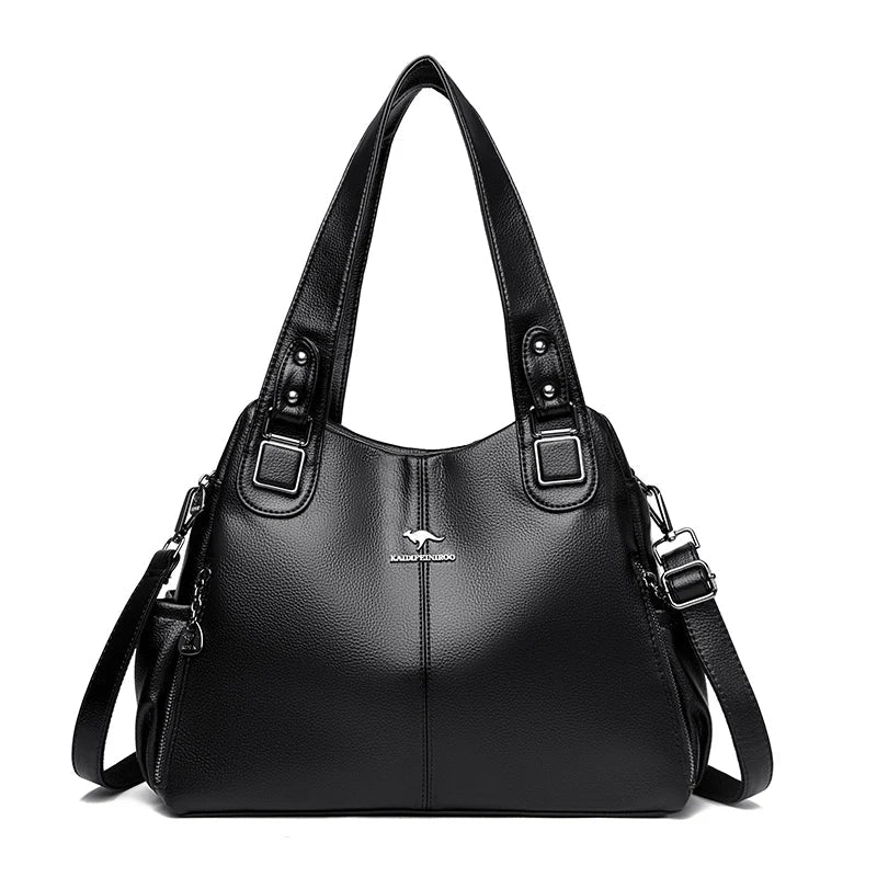 Carol | Shoulder Bag with Top Handles and Detachable Strap