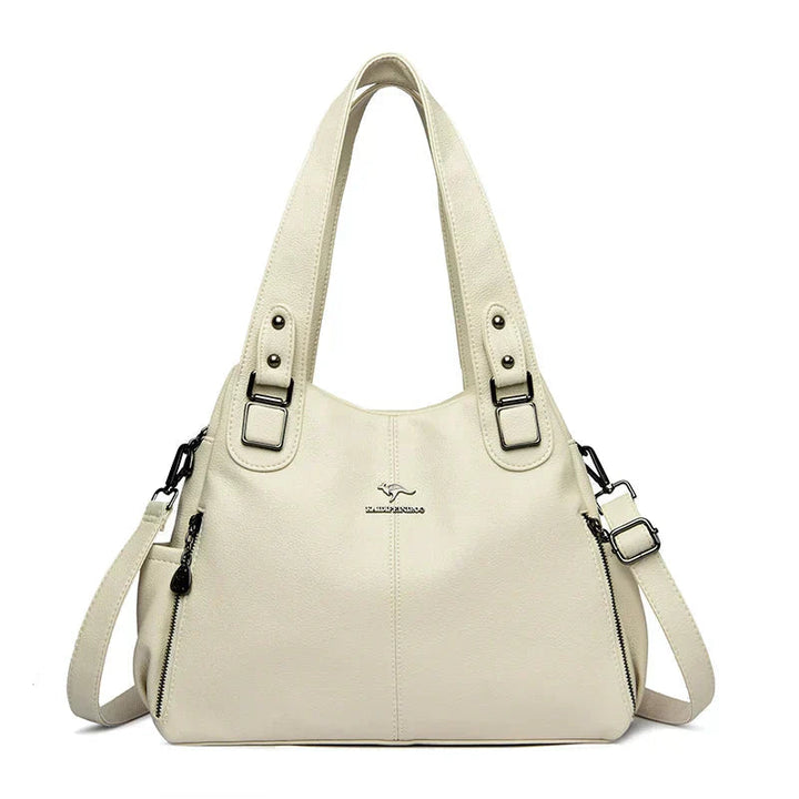 Carol | Shoulder Bag with Top Handles and Detachable Strap