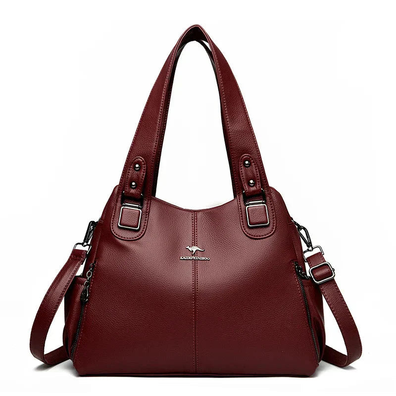 Carol | Shoulder Bag with Top Handles and Detachable Strap