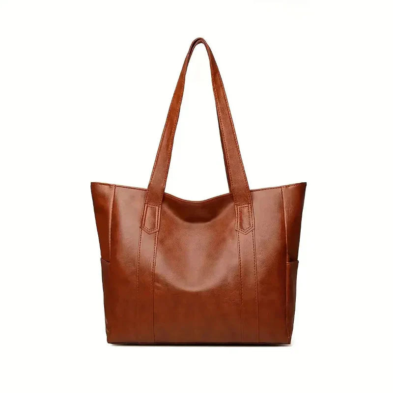 Carol | Tote Bag with Side Pockets and Zipper Closure