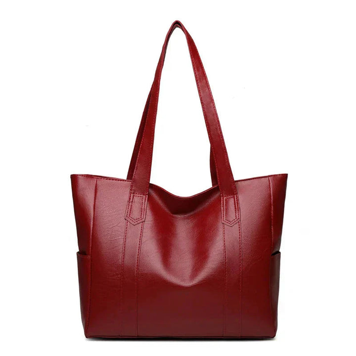 Carol | Tote Bag with Side Pockets and Zipper Closure
