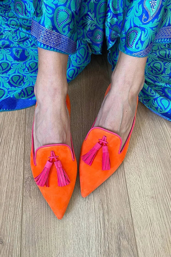 Catherine | Tassel Loafers with Pointed Toe