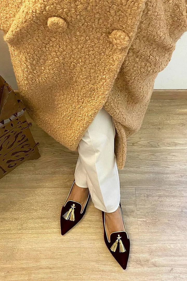 Catherine | Tassel Loafers with Pointed Toe
