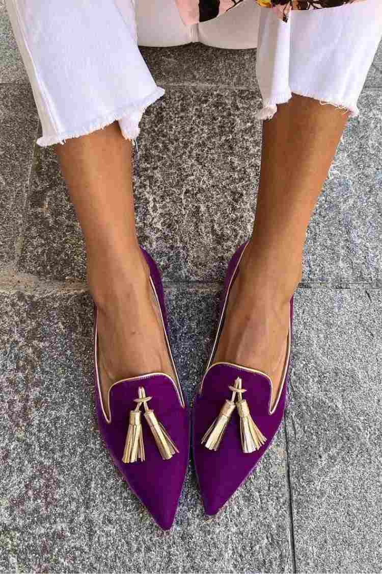 Catherine | Tassel Loafers with Pointed Toe