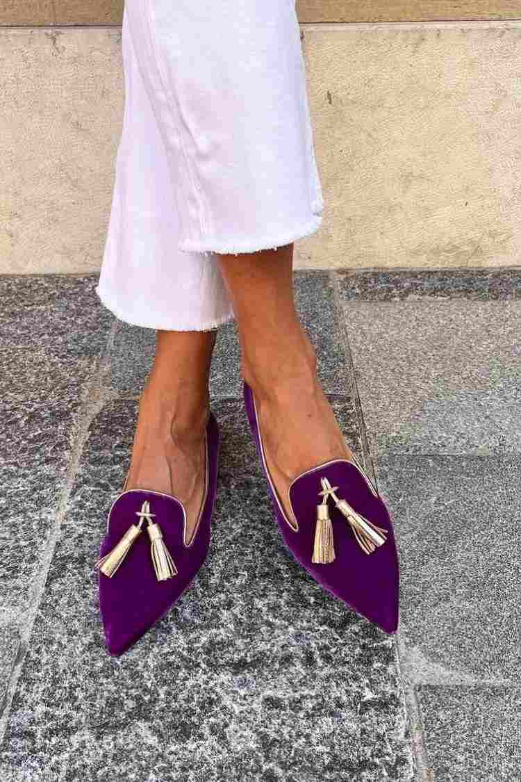 Catherine | Tassel Loafers with Pointed Toe