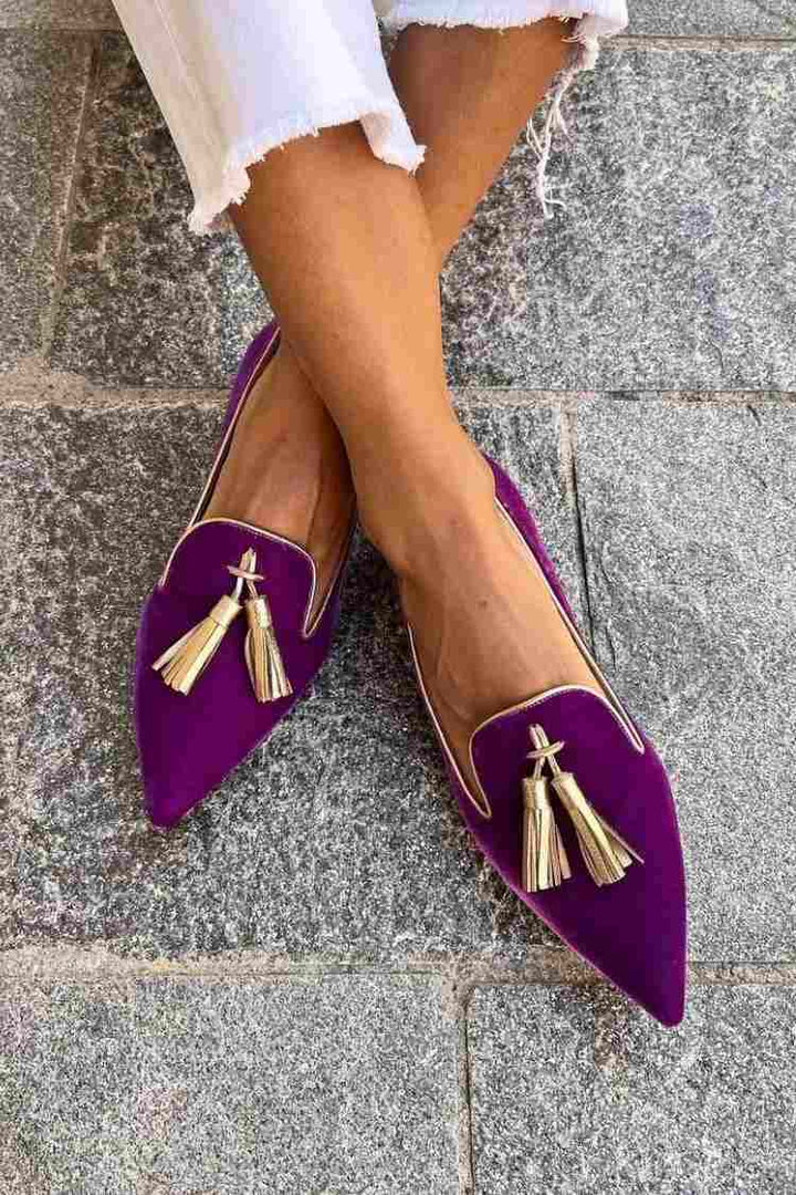 Catherine | Tassel Loafers with Pointed Toe