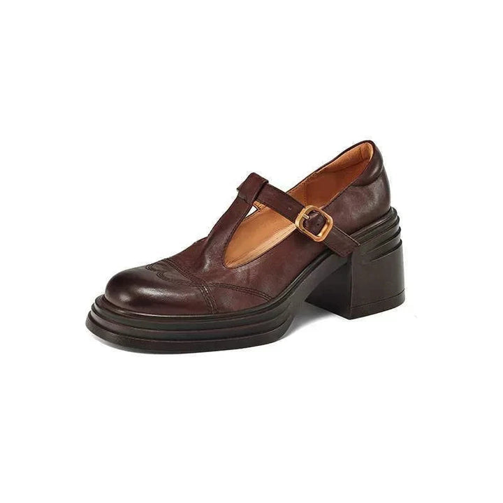 Claire | Mary Jane Shoes with Block Heel and T-Strap