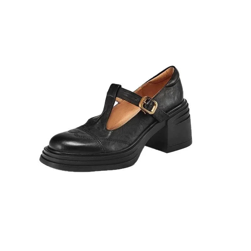 Claire | Mary Jane Shoes with Block Heel and T-Strap