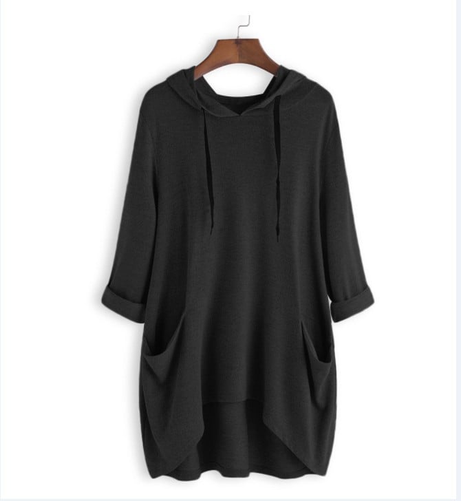 Lyn | Elegant Draped Sweatshirt