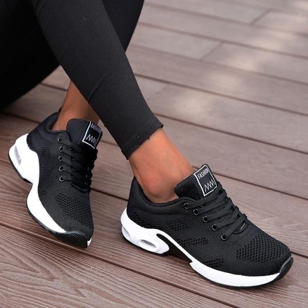 Denise | Sneakers with Lace Up and Air Cushion Sole