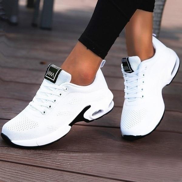 Denise | Sneakers with Lace Up and Air Cushion Sole