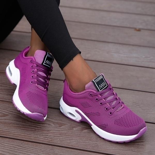 Denise | Sneakers with Lace Up and Air Cushion Sole