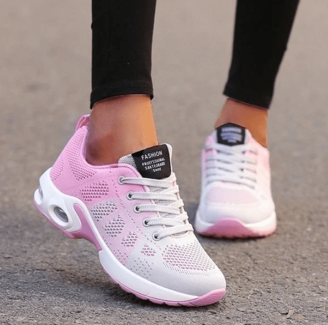 Denise | Sneakers with Lace Up and Air Cushion Sole
