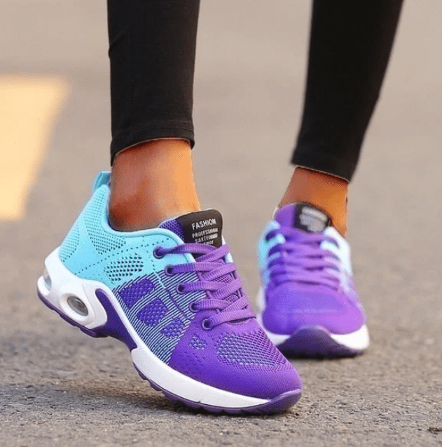 Denise | Sneakers with Lace Up and Air Cushion Sole