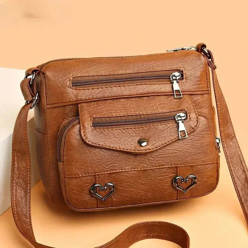 Diane | Crossbody Bag with Multiple Pockets and Zipper Closure