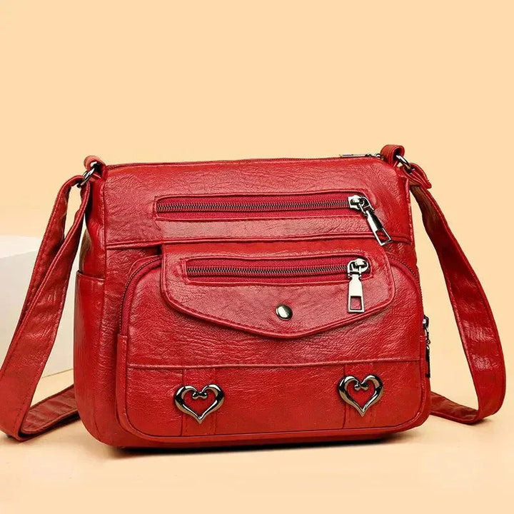 Diane | Crossbody Bag with Multiple Pockets and Zipper Closure