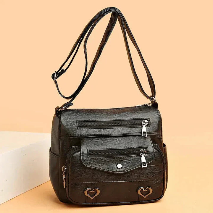Diane | Crossbody Bag with Multiple Pockets and Zipper Closure