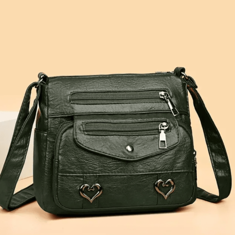 Diane | Crossbody Bag with Multiple Pockets and Zipper Closure