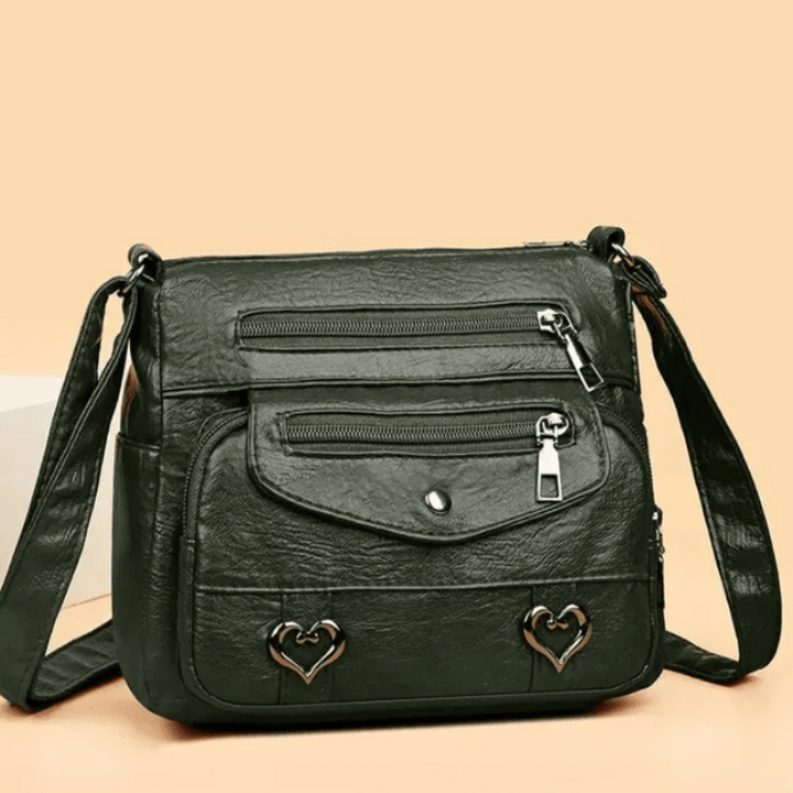 Diane | Crossbody Bag with Multiple Pockets and Zipper Closure