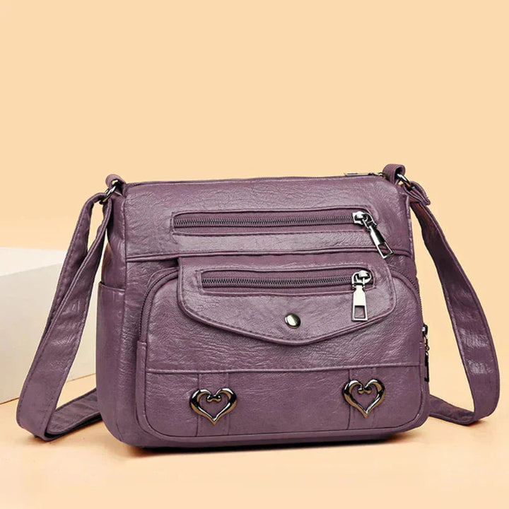 Diane | Crossbody Bag with Multiple Pockets and Zipper Closure