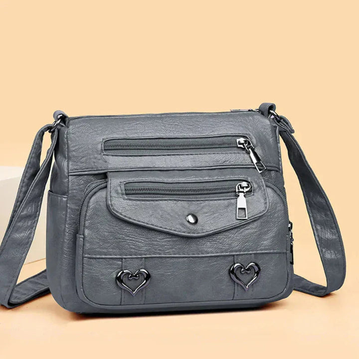 Diane | Crossbody Bag with Multiple Pockets and Zipper Closure