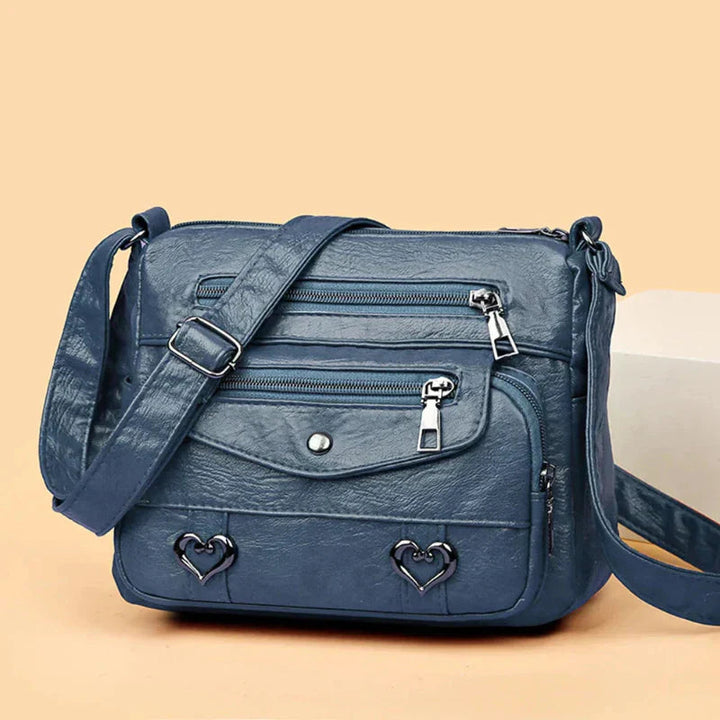 Diane | Crossbody Bag with Multiple Pockets and Zipper Closure
