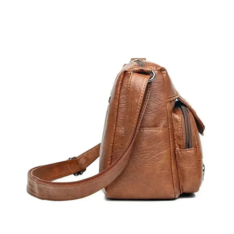 Diane | Crossbody Bag with Multiple Pockets and Zipper Closure