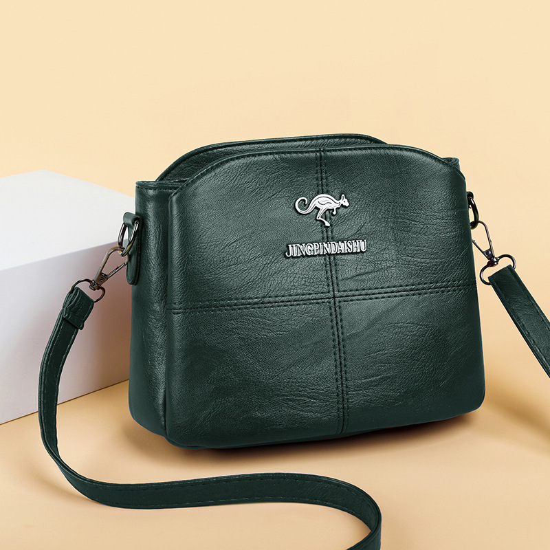 Diane | Leather Crossbody Bag with Adjustable Strap and Top Zip Closure
