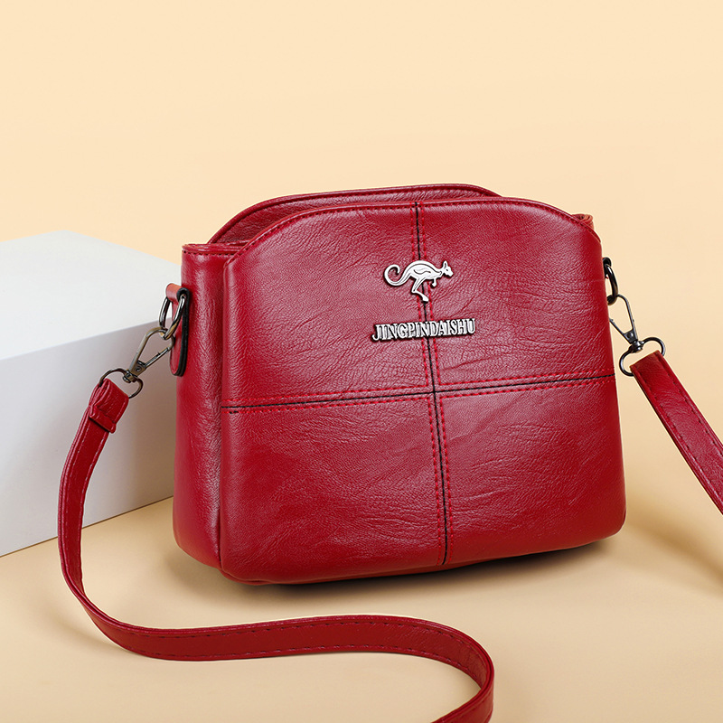 Diane | Leather Crossbody Bag with Adjustable Strap and Top Zip Closure