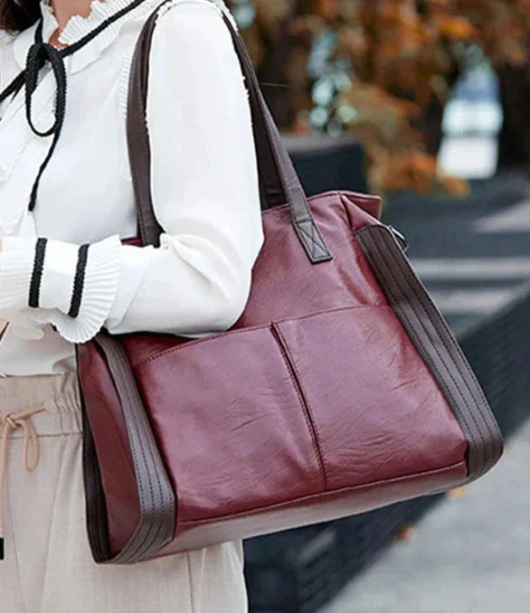 Diane | Tote Bag with Dual Handles and Exterior Pockets