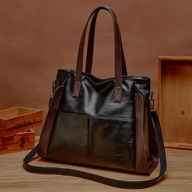 Diane | Tote Bag with Dual Handles and Exterior Pockets
